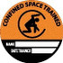 AccuformNMC Pack of 25 Confined Space Trained - Name ____ Date Trained ____, Hard Hat Labels HH141