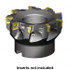 Kennametal 3120268 80mm Cut Diam, 27mm Arbor Hole, 11mm Max Depth of Cut, 88.5° Indexable Chamfer & Angle Face Mill