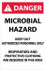 AccuformNMC Sign: Rectangle, "Danger - Microbial Hazard" D8950