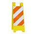 Plasticade 155-YHT12EG Pedestrian Barrier Sign Stand: Plastic, Yellow, Use with Indoor & Outdoor