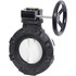 Hayward Flow Control BYV44030A0NGI00 Manual Butterfly Valve: 3" Pipe, Gear Handle