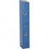 Hallowell URB1288-2ASB-MB 1-Wide Locker: 12" Wide, 78" High, Padlock