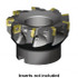 Kennametal 3064602 3" Cut Diam, 1" Arbor Hole, 11mm Max Depth of Cut, 88.5° Indexable Chamfer & Angle Face Mill