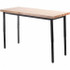 National Public Seating BBUT3072SAH Utility Table: Black & Maple Table Top, 72" OAL, 30" OAW