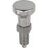 KIPP K0632.111308A6 5/8-11, 23mm Thread Length, 8mm Plunger Diam, Locking Pin Knob Handle Indexing Plunger