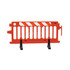 Plasticade 2004-O-EGL Crowd Control Parade Barricade: 39-1/2" High, Plastic Frame, Orange