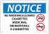 AccuformNMC Sign: No SmokingRectangle, "Notice, NO SMOKING ALLOWED CIGARETTES, MEDICINAL,RECREATIONAL,E-CIGS" N502R
