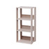 IRIS USA, INC. Iris 596226  Mado 35inH 3-Tier Open Shelving Unit, Light Brown