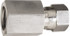 Made in USA JS-24-FC Stainless Steel Flared Tube Connector: 1-1/2" Tube OD, 1-7/8-12 Thread, 37 ° Flared Angle