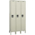 Hallowell UY3228-1PT 3-Wide Locker: 12" Wide, 78" High, Padlock