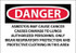 AccuformNMC Sign: Rectangle, "Danger - Asbestos May Cause Cancer" D23P