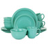 Choose this Gibson Home 16-Piece Siam Stoneware Dinnerware Set for your everyday dining set. With a durable stoneware construction, this dinnerware set is built to last.  Durable stoneware construction.  Microwave and dishwasher safe for easy use.  Set includes: 4 dinner plates, 4 dessert plates, 4 bowls, 4 mugs.