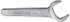 Martin Tools 1250MM Service Open End Wrench: Single End Head, 50 mm, Single Ended