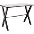 National Public Seating CLT3072B2MDPEGY Cafeteria Table: Grey Nebula Table Top, Rectangle, 72" OAL, 30" OAW, 42" OAH