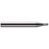 Harvey Tool 823500 Ball End Mill: 0.1" Dia, 0.15" LOC, 3 Flute, Solid Carbide