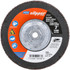 Norton 70184609166 Flap Discs; Disc Diameter (Decimal Inch): 7 ; Center Hole Thread Size: 5/8-11 ; Flap Disc Type: Type 27 ; Grit: 40 ; Grade: Coarse ; Attachment Type: Threaded Arbor Hole