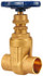 NIBCO NJ0J106 Gate Valve: Non-Rising Stem, 1/2" Pipe, Soldered, Bronze