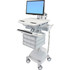 ERGOTRON SV44-1391-1  StyleView - Cart for LCD display / keyboard / mouse / CPU / notebook / camera / scanner (open architecture) - medical - plastic, aluminum, zinc-plated steel - gray, white, polished aluminum - screen size: up to 24in - SLA Powere