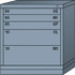Lyon DDS3530301023IL Standard Bench Height - Single Drawer Access Steel Storage Cabinet: 30" Wide, 28-1/4" Deep, 33-1/4" High