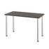 BESTAR INC. 65852-47 Bestar Universal 48inW Table Computer Desk With Round Metal Legs, Bark Gray
