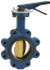 NIBCO NLJ300J Manual Lug Butterfly Valve: 5" Pipe, Lever Handle