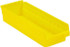 LEWISBins+ SB186-4SE YLW Plastic Hopper Shelf Bin: Yellow