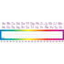 Flat, large 12in x 4in size name plates  Offers an extra large area to write students names.