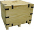 packIQ CL8QUADCON6 Bulk Storage Container: Collapsible Wood Crate
