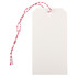 JAM PAPER AND ENVELOPE JAM Paper 91932670A  Medium Gift Tags, 4-3/4in x 2-3/8in, White/Red, Pack Of 10 Tags