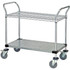 Quantum Storage WRC-1842-2CG Utility Cart: Wire, Silver