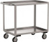 Jamco XB136-U5 Service Utility Cart: 35" OAH, Stainless Steel, Silver