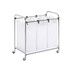 HONEY-CAN-DO INTERNATIONAL, LLC Honey Can Do SRT-01235 Honey-Can-Do Heavy-Duty Triple Laundry Sorter, Extra Large Size, Chrome