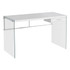 MONARCH PRODUCTS I 7209 Monarch Specialties 48inW Computer Desk With Glass Base, White