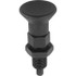 KIPP K0630.22206A5 1/2-13, 17mm Thread Length, 6mm Plunger Diam, Hardened Locking Pin Knob Handle Indexing Plunger