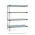 Metro MF-214274G-A-4 Plastic Shelving; Shelving Type: Add-on ; Shelf Style: Ventilated ; Shelf Type: Adjustable ; Shelf Capacity: 2000lb ; Overall Height: 74.1875in ; Overall Width: 42