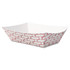 DART CONTAINER CORPORATION Boardwalk 30LAG050  Paper Food Baskets, 8 Oz Capacity, Red/White, Pack Of 1,000
