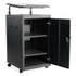 NATIONAL PUBLIC SEATING Oklahoma Sound® TWPL Teacher's WorkPod Lectern, 20 x 24 x 41, Charcoal Slate/Black