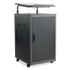 NATIONAL PUBLIC SEATING Oklahoma Sound® TWPL Teacher's WorkPod Lectern, 20 x 24 x 41, Charcoal Slate/Black