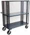 Jamco ZR236-P6 Standard Utility Cart: 57" OAH, Steel, Gray