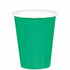 AMSCAN CO INC 68015.03 Amscan 68015 Solid Paper Cups, 9 Oz, Festive Green, 20 Cups Per Pack, Case Of 6 Packs