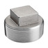 Merit Brass M417A-04 Pipe Square Head Plug: 1/4" Fitting, 304 Stainless Steel