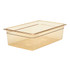 CAMBRO MFG. CO. Cambro 16HP150  H-Pan High-Heat GN 1/1 Food Pans, 6inH x 12-3/4inW x 20-7/8inD, Amber, Pack Of 6 Pans