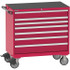 LISTA TSHS750-0721-NR Steel Tool Roller Cabinet: 7 Drawers