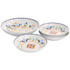 GIBSON OVERSEAS INC. Gibson Home 995118168M  Tijuana 5-Piece Fine Ceramic Pasta Bowl Set, Multicolor/White