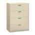 HNI CORPORATION 694L-L HON Brigade 600 42inW x 19-1/4inD Lateral 4-Drawer File Cabinet, Putty