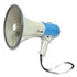 CHAMPION SPORT Sports MP12W Megaphone, 12 W to 25 W, 1,000 yds Range, White/Blue