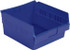 LEWISBins+ SB1211-6SE Blu Plastic Hopper Shelf Bin: Blue