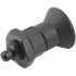 KIPP K0631.6410 M20x1.5, 15mm Thread Length, 10mm Plunger Diam, Hardened Locking Pin Knob Handle Indexing Plunger