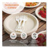 WORLD CENTRIC ASPSTN TPLA Wrapped Cutlery, Fork/Knife/Napkin/Spoon, Plastic, Light Beige, 250/Carton