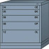 Lyon DDM3530301003IL Standard Bench Height - Multiple Drawer Access Steel Storage Cabinet: 30" Wide, 28-1/4" Deep, 33-1/4" High
